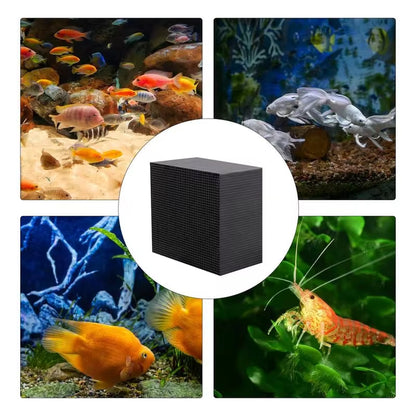 Water Trough Purifier Cube Fish Tank Water Purifier Ultra Strong Filtration and Absorption Activate Carbon Aquarium Water