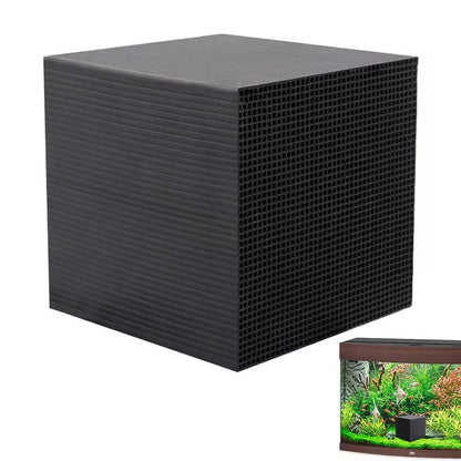 Water Trough Purifier Cube Fish Tank Water Purifier Ultra Strong Filtration and Absorption Activate Carbon Aquarium Water